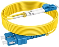 10m(33ft) OS2 SC to LC Single Mode Fiber Patch Cables, Options 1m~153m, OS2 Fiber LC to SC Optic Cab