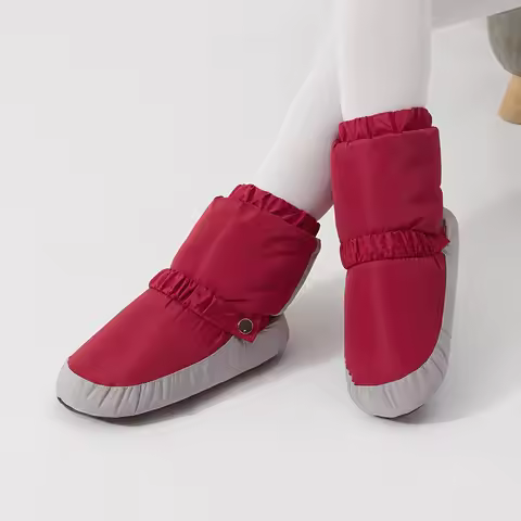 2025 Winter Ballerina Boots Ballet Warm Up Booties for Girl New Red Shoes Adults Women Modern Dance