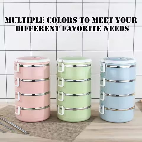 Stainless Steel Vaccum Cup Soup Lunch Box Storage Stackable Warmer Food Thermal Jar Insulated Soup T