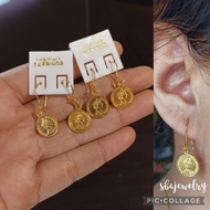 ELIZABETH Coin earrings gold-plated brassElizabeth