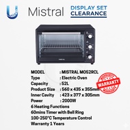 [DISPLAY SET/KEMEK/CALAR STOCK] MISTRAL 52L ELECTRIC OVEN MO52RCL , JAMINAN 1 TAHUN