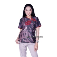 Blouse Batik Lengan Pendek Atasan Batik Modern Batik Dua Putri