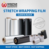 [READY STOCK] Stretch Wrapping Film 500MM (20 Inches) X 2.2KG X 23Micron (200G Core) (Clear / Black)