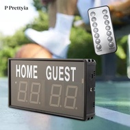[P Prettyia] Electronic Scoreboard Mini Score Counter Basketball Scoreboard Digital Scoreboard for G