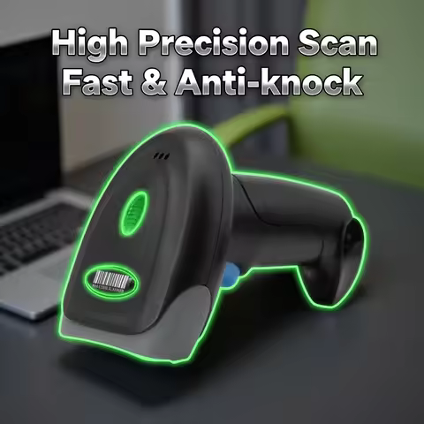 Portable 2D Barcode Scanner Wired/Wireless/Bluetooth Reader Handheld QR PDF417Code Scanner 1D 2D Bar