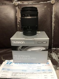 超平 極新淨全套有盒行貨超長保用 Tamron 18-270 18-270mm VC PZD 防震 Canon 最新款 B008