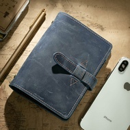 เล่มบันทึกแบบมีกระดุมติดกัน หนังแท้ ขนาด A6 A5 A7 สมุดบันทึกการเดินทาง สมุดบันทึกเรื่องราว เล่มบันทึ