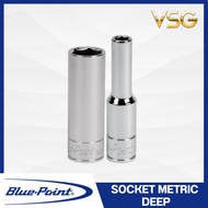 Socket Length 6-Sided BLUE-Point 1/4" Drive 6-Point Metric Deep