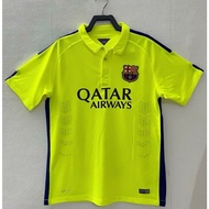 XY 2014-2015 Barcelona FC Third Away Retro Soccer Jersey Football T-shirt Child Adult Plus Size YX