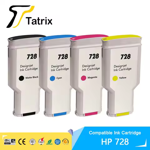 Tatrix 728 ink cartridge Premium Color Compatible Printer Inkjet hp 728 Ink Cartridge for HP DesignJ