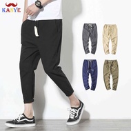 Men's casual harem cotton linen pants