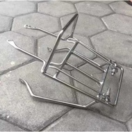 PROMOTION FRONT CLAMP RACK LUGGAGE HONDA WIN100 WIN 100 THICK IRON CHROME PRECISION