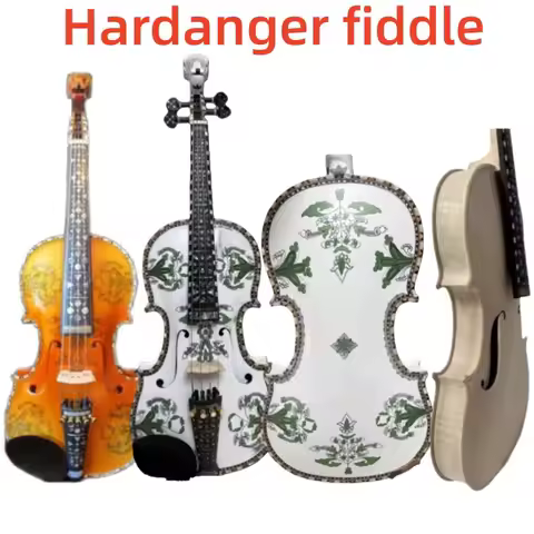 Nice Norwegian 4 strings 4/4 Violin, Beautiful Hardanger fiddle, Loud rich sound