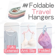 Foldable Clothes Travel Hanger - S Hook Bag Hangers Portable Rack Cloth Plastic Baby Pram Laundry Kids Storage Car Clip