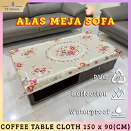 Alas Meja PVC 3D Print Bunga Untuk Meja Kopi / Sofa PVC Tablecloth for Living Room Small Table