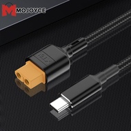MOJOYCE XT60 To Type-C Aircraft Model Power Line PD2.0 100W 20V 5A Balance Connection Line 50cm/100c