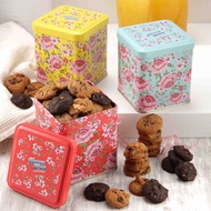 Famous Amos La Rosa Blossom Square Tin 160g Occasion Gift Set Blue Pink Cookies Gift Tins Original C
