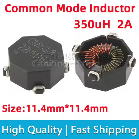 5pcs CMS3-8 SMT Common Mode Choke Coil Inductor Inductance 350uH 2A EMI Filter Coil Magnetic Ring Sw