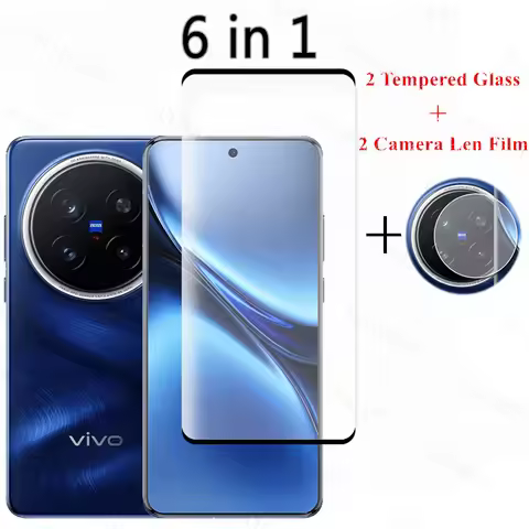 Full Cover Tempered Glass For Vivo X200 Pro Screen Protector Camera Lens Vivo X200 Pro X100 Ultra Gl