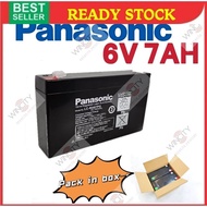 WSS Pana sonic 6v 7ah Rechargeable Battery Autogate Toys  Sealed Lead Acid Battery