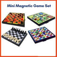 Chess/ Draughts/Snake/Aeroplane - Mini Pocket Magnetic Game Set/Permainan Mini Magnet - Catur/Dam/Da