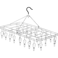 Daiki Seisakusho 00381-4 Laundry Goods, Stainless Steel Hanger, Silver, 23.4 x 13.8 x 15.7 inches (5