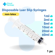 [Cloud Farmasi] Disposable Syringe Luer Slip without Needle 3ml/3cc|5ml/5cc|10ml/10cc|20ml/20cc|60ml