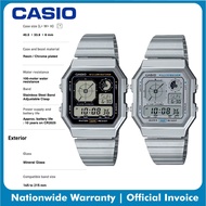 Casio Vintage A130WE-1ADF & A130WE-7ADFStainless Steel Band Men Watch