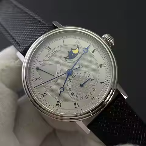 Gull Tron Men Automatic Watch 40MM M​oonphase Mechanical Wristwatch Sapphire Mirror ST2153 Power Res