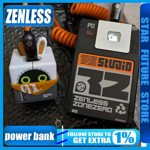 Zenless Zone Zero 10000mAh Magnetic Power Bank Wireless Type-C PD 22.5W Portable Gaming Charger Cute