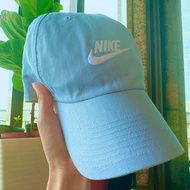 Nike NSW Heritage 86 Cap Nike 晴空藍棒球帽老帽 休閒運動鞋大學上課帽踢外套穿搭