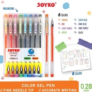 New product Joyko Color Gel Pen SET 8 Colors Joyko iTech GPC-325 Color Pen/