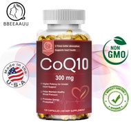 BBEEAAUU 300 mg COQ10 capsules CoQ10 Supplement Supports anti-fatigue and maintains normal blood pre