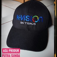 topi k-vision hitam
