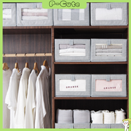 P-CUTE Cabinet Clothes Organiser T-Shirt Separation Cloth Art Receiving Box Foldable Fabric Art Cloth Storage Box Home