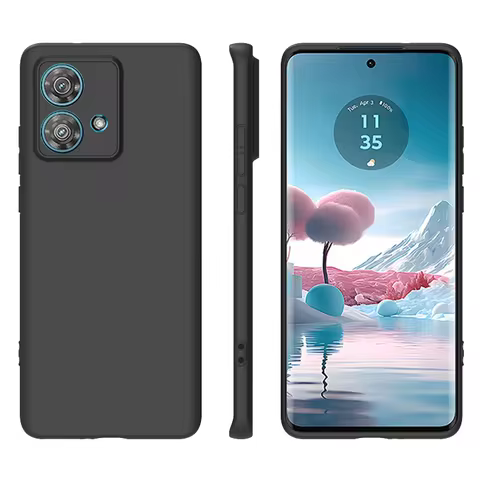 For Moto Edge 40 Neo Case TPU Soft Black Slim Matte Silicone Case for Motorola Moto Edge 40 Neo Back