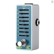 eno Metal Shell Bypass 7-band Eq Metal Equalizer Pedal 7-band Eq Metal Shell Eq7 Equalizer Pedal 7 -