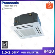 [ZH]PANASONIC 1.5HP - 2.5HP Inverter Mini Ceiling Cassette CS-S12SB4HW CS-S18SB4HW CS-S24SB4HW Panasonic Aircond