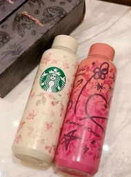星巴克X BLACKPINK聯名 甜酷黑粉塗鴉漸變粉保溫隨行瓶 Starbucks x BLACKPINK Limited Edition Sweet Cool Graffiti Gradient P