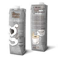 นมโอ๊ต สูตรบาริสต้า กู๊ดเมท ขนาด 1000 มล. ใช้ทดแทนนมวัวสำหรับคนที่แพ้นมจากวัวหรือสัตว์อื่น ตีฟองนมได้ดี เหมาะเป็นส่วนผสมกาแฟและเครื่องดื่มอื่นๆ
Goodmate Barista Professional Oat Milk