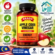 Bragg Apple Cider Vinegar Energy + 6 B Vitamins | ACV Dietary Supplement | 90 Capsules