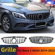Front Bumper Grille Grid Tuning Accessories For For Mercedes Benz C class W205 C43 2019-22 C200 C260