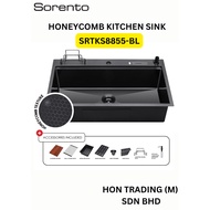 SORENTO HONEYCOMB KITCHEN SINK SRTKS8855-BL C/W TAP + ACCESSORIES