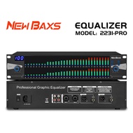 NewBaxs 2231-PRO การปรับสเปกตรัมอีควอไลเซอร์ดิจิตอล DPS99 37-segment 2-layer EQ ความถี่ในการแสดงสเปก