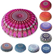 Indian Mandala Pillows Round Bohemian Home Cushion Pillows Cover Case Cushions Beautiful Pillows Cov