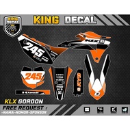 Decal KLX GORDON KLX BF KLX OLD KLX S DECAL KX CUSTOME DECAL 12