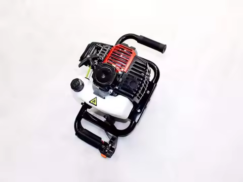 Earth Drill 44 Square Frame Digger Gasoline Cultivator Machine 52CC Tree Planting Earth Auger Post H