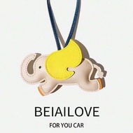 1pc Colored Pu Mascot Cute Fashionable 3d Elephant/Flying Elephant Keychain & Bag Ornament Ideal For