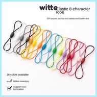 WITTE 8-shaped Elastic Rope, Plastic Nylon Rope DIY Handmade Accessories, Access Card Hanging Rope