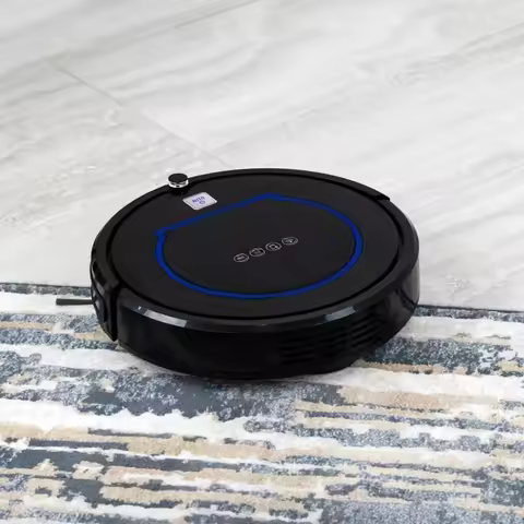 For Home Smart Robot Vacuum Pro with Ionic Pure Air Technology, Black and Blue RVC 47730 BK